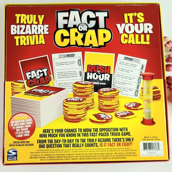 2011 Fact or Crap Card Game - China - Picture 3 of 12
